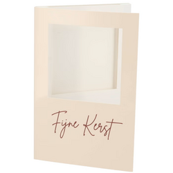 DK Gift Tile Card Fijne Kerst Nude 21X14X1Cm