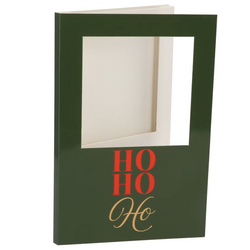 DK Gift Tile Card Ho Ho Ho Green 21X14X1Cm