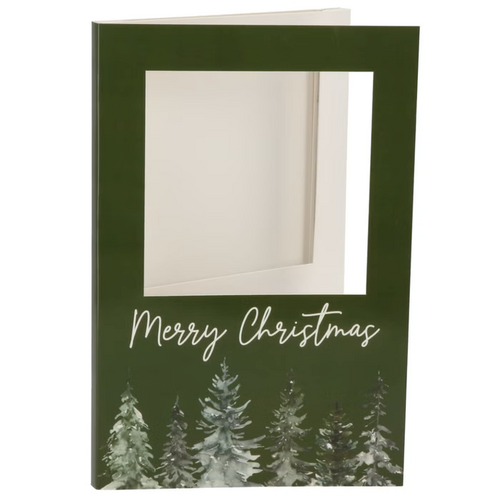 DK Gift Tile Card Merry Christmas Green 21X14X1Cm