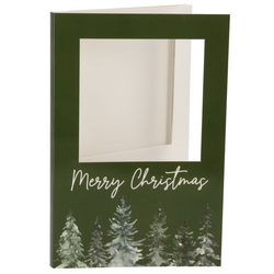 DK Gift Tile Card Merry Christmas Green 21X14X1Cm