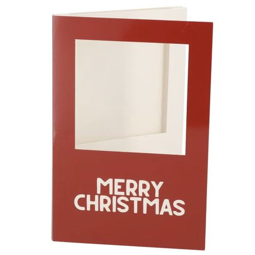 DK Gift Tile Card Merry Christmas Red 21X14X1Cm