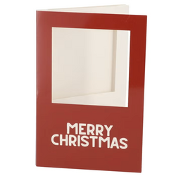 DK Gift Tile Card Merry Christmas Red 21X14X1Cm
