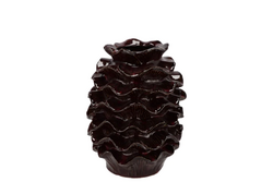DK Gina Burgundy Vase 15X15X20Cm