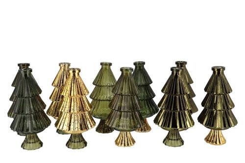 DK Jazz Majestic Green Vase X-Mas Tree Ass 11X25Cm Nm