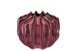 DK Juna Purple Vase Structure 19X19X17Cm