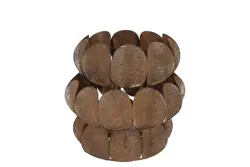 DK Kaya Bronze Candle Holder Metal 23X23Cm