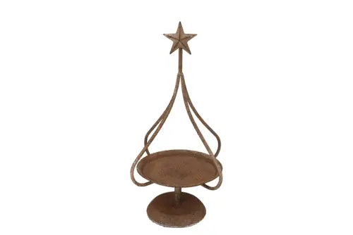 DK Kaya Bronze Tray Shelf Metal 20X20X46Cm