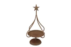 DK Kaya Bronze Tray Shelf Metal 20X20X46Cm