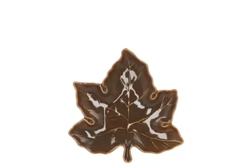 DK Leaf Maple Plate Olive 11X11X3Cm Nm