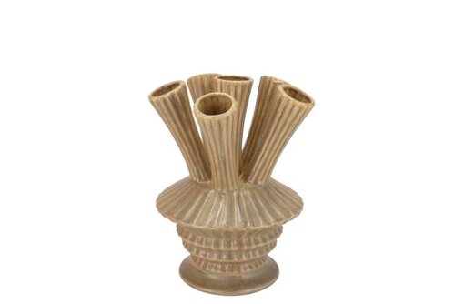 DK Maysa Green Vase Tubes 13X13X19Cm