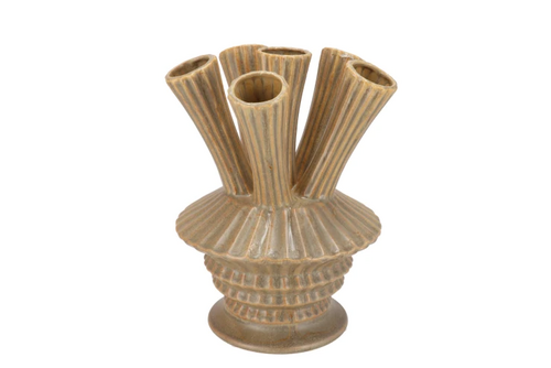 DK Maysa Green Vase Tubes 21X21X28Cm