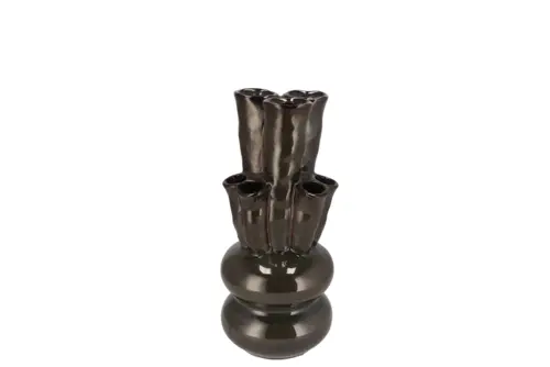 DK Merlin Green Vase Tubes 12X23Cm