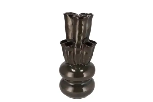 DK Merlin Green Vase Tubes 17X38Cm
