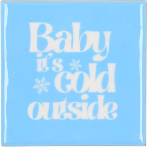 DK Tile Baby Its Cold Blue 10X10X1Cm