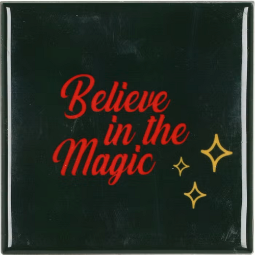 DK Tile Believe In The Magic Green 10X10X1Cm