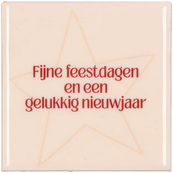 DK Tile Fijne Feestdagen En Een Cream 10X10X1Cm