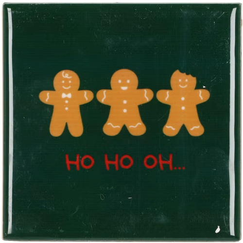 DK Tile Gingerbread Green 10X10X1Cm