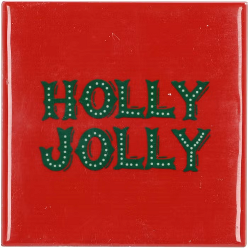 DK Tile Holly Jolly Red 10X10X1Cm
