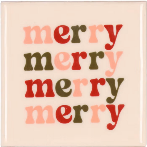 DK Tile Merry Merry Merry Cream 10X10X1Cm