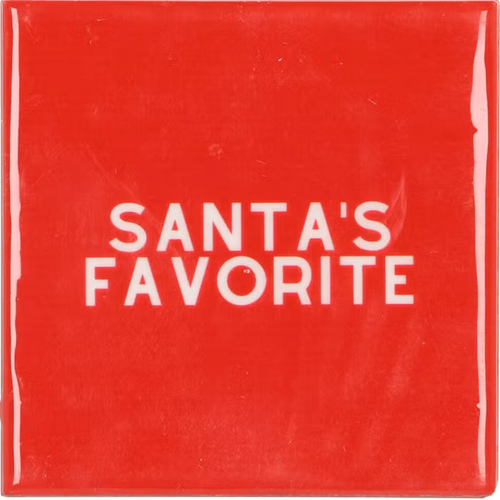 DK Tile Santa`S Favorite Red 10X10X1Cm