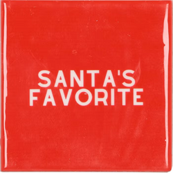 DK Tile Santa`S Favorite Red 10X10X1Cm