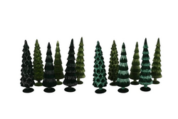 DK Twinkle Green Glass Tree Velvet Ass 9X25Cm