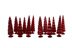 DK Twinkle Red Glass Tree Velvet Ass 9X25Cm