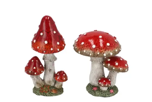 DK Wonderland Red Mushroom Boletus  Ass 12X11X14Cm
