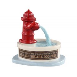 Lemax Dog Park Water Fountain
