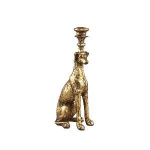 PTMD Dogg Gold poly candleholder dining candle