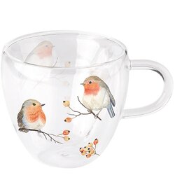 Double-walled glass Robin family