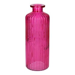 DUIF Fles caro d7.5h20cm fuchsia