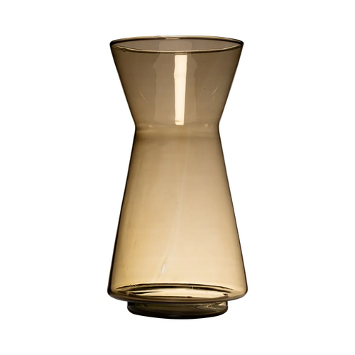 Duif Rianne mondgeblazen Recycled Vaas amber h35 d19