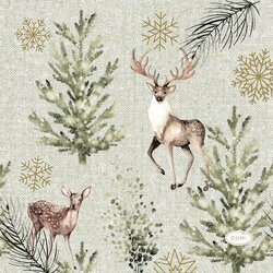 duni Servet 24x24cm elegant deer 20st