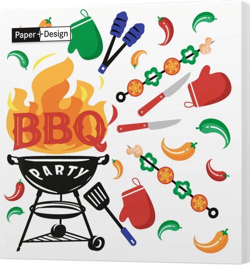 DUNI Servet 33x33cm bbq mix 20st