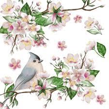 DUNI Servet 33x33cm birds lyrics 20st