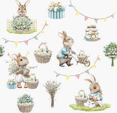 DUNI Servet 33x33cm bunny joy 20st