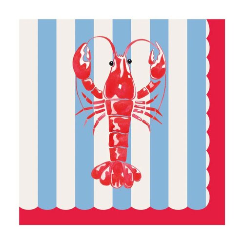 Duni Servet 33x33cm crayfish tide 20st