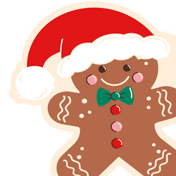 Duni Servet 33x33cm gingerbread man 20st