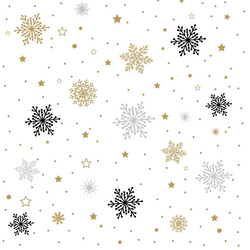 Duni Servet 33x33cm glittery flakes 20st