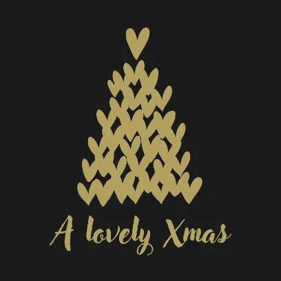 Duni Servet 33x33cm lovely x-mas 20st