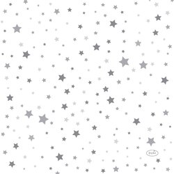 Duni Servet 33x33cm silvr stardust 20st