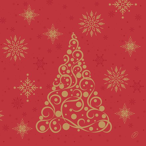Duni Servet 40x40cm noble tree 12st