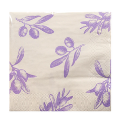 Duni servetten Purple Olives – 33x33 cm, paars