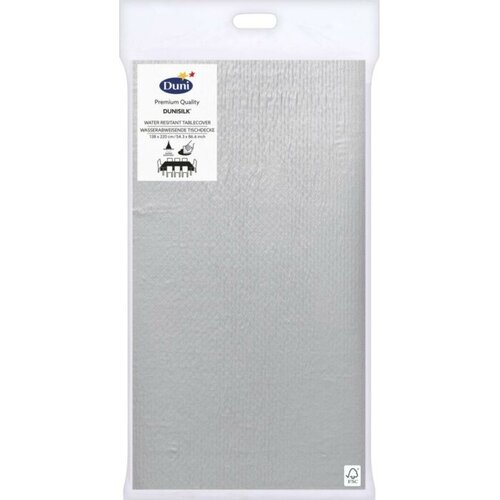DUNI Tafelkleed 220x138cm zilver