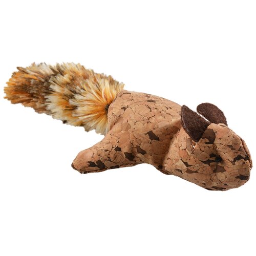 Duvo+ Cork eekhoorn met pluche staart brn