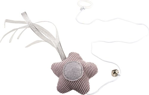 Duvo Cushy ster met elastiek&bel grijs