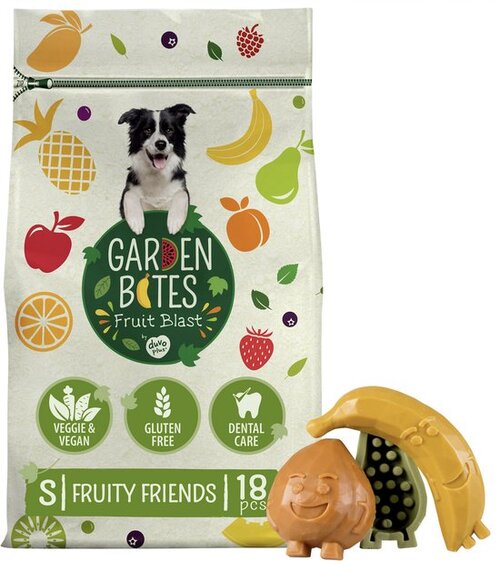 Duvo+ garden bites Fruity friends l7cm 270g 18stuks