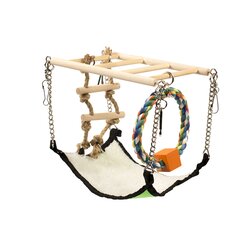 Duvo Hangbrug hout+hangmat l17b22h15cm