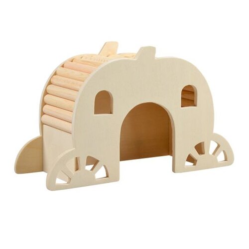 Duvo+ Houten brughuis l-l22b7.8h13cm